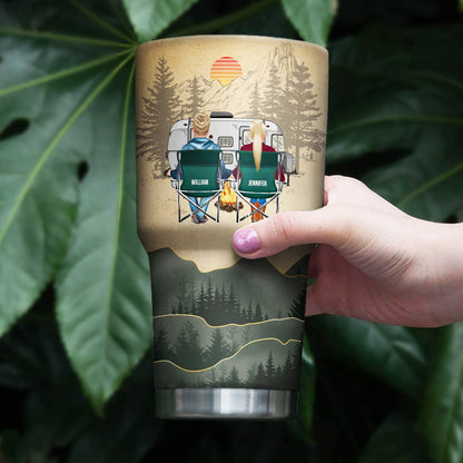 Watch People Park Their Campers - Gift For Camping Couple - Personalized Custom 30 Oz Tumbler