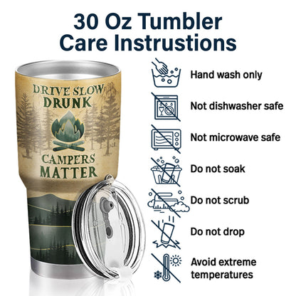 Watch People Park Their Campers - Gift For Camping Couple - Personalized Custom 30 Oz Tumbler