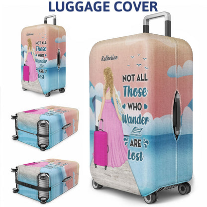 Just A Girl Who Loves Cruising - Gift For Travel Cruising Lovers - Personalized Custom Luggage Cover