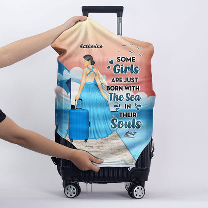 Just A Girl Who Loves Cruising - Gift For Travel Cruising Lovers - Personalized Custom Luggage Cover