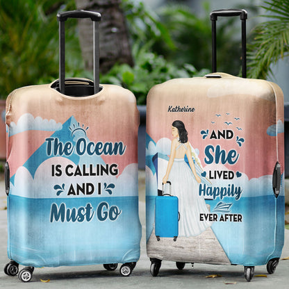 Just A Girl Who Loves Cruising - Gift For Travel Cruising Lovers - Personalized Custom Luggage Cover