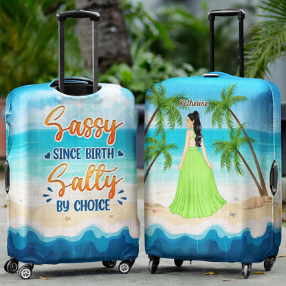 Just A Girl Who Loves Beach - Gift For Yourself, Gift For Women - Personalized Custom Luggage Cover
