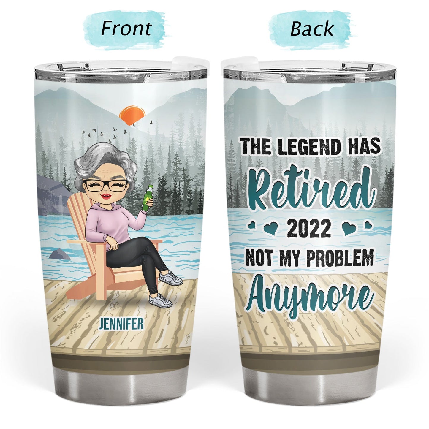 Lake People - Gift For Lake Lovers - Personalized Custom Tumbler