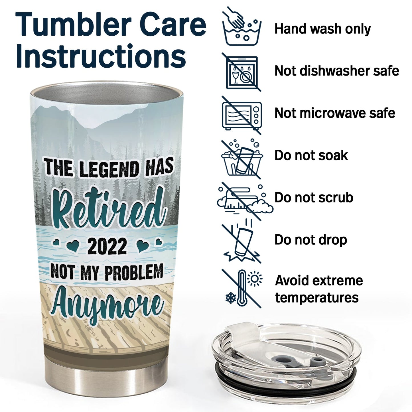 Lake People - Gift For Lake Lovers - Personalized Custom Tumbler