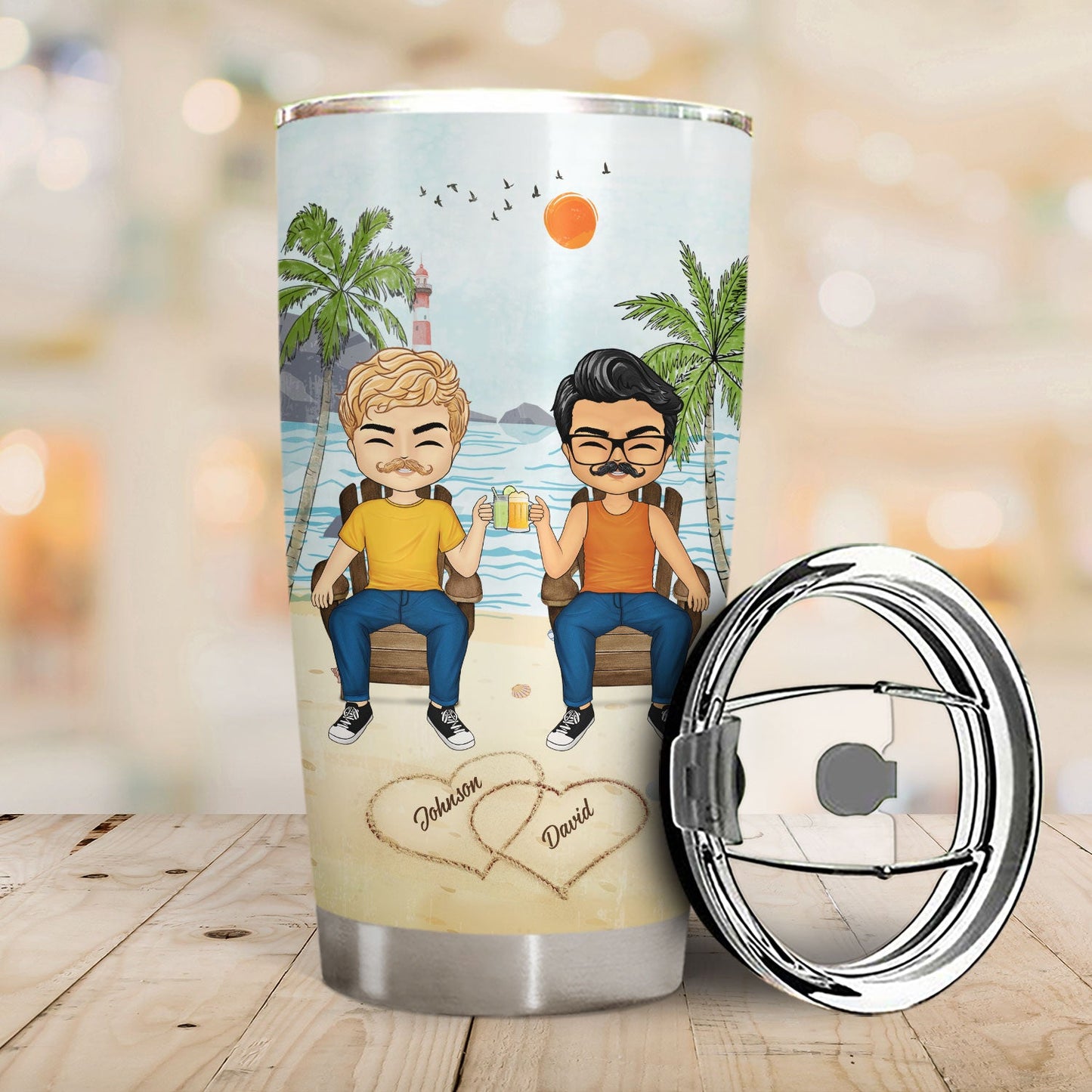 Together Since You And Me We Got This - Gift For Couples - Personalized Custom Tumbler