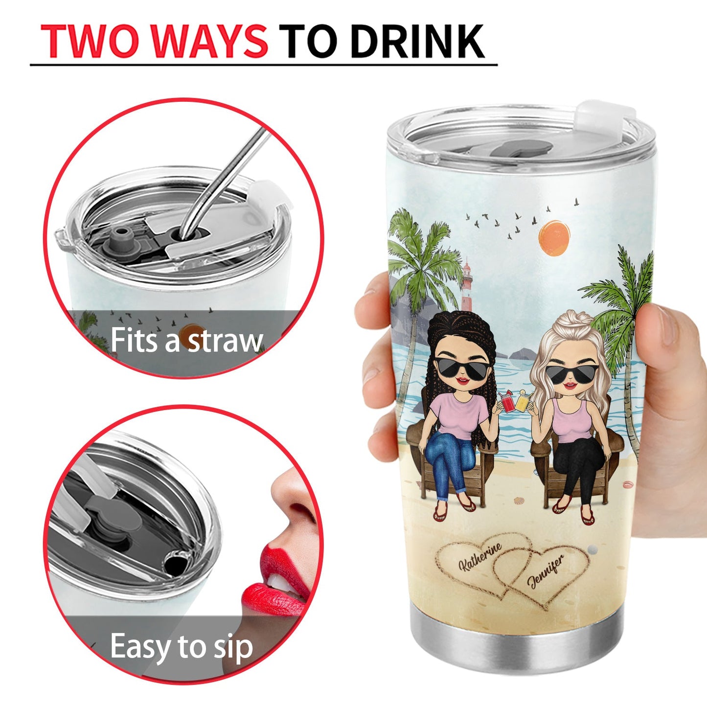 Together Since You And Me We Got This - Gift For Couples - Personalized Custom Tumbler