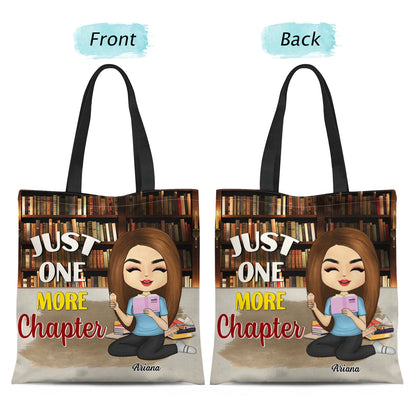 Just A Girl Who Love Books - Gift For Reading Lovers - Personalized Custom Zippered Canvas Bag