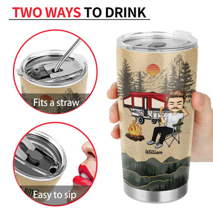 Dream Up To Be A Sexy Camping Lady - Gift For Camping Lovers - Personalized Custom Tumbler