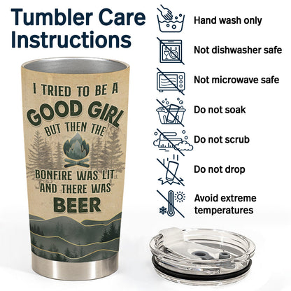 Dream Up To Be A Sexy Camping Lady - Gift For Camping Lovers - Personalized Custom Tumbler