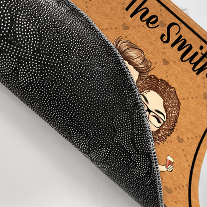 We're Not Sugar And Spice And Everything Nice - Family Gift - Personalized Custom Doormat