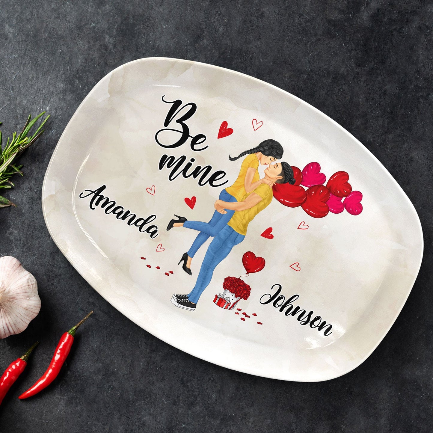 Be Mine Husband Wife - Gift For Couples - Personalized Custom Plate