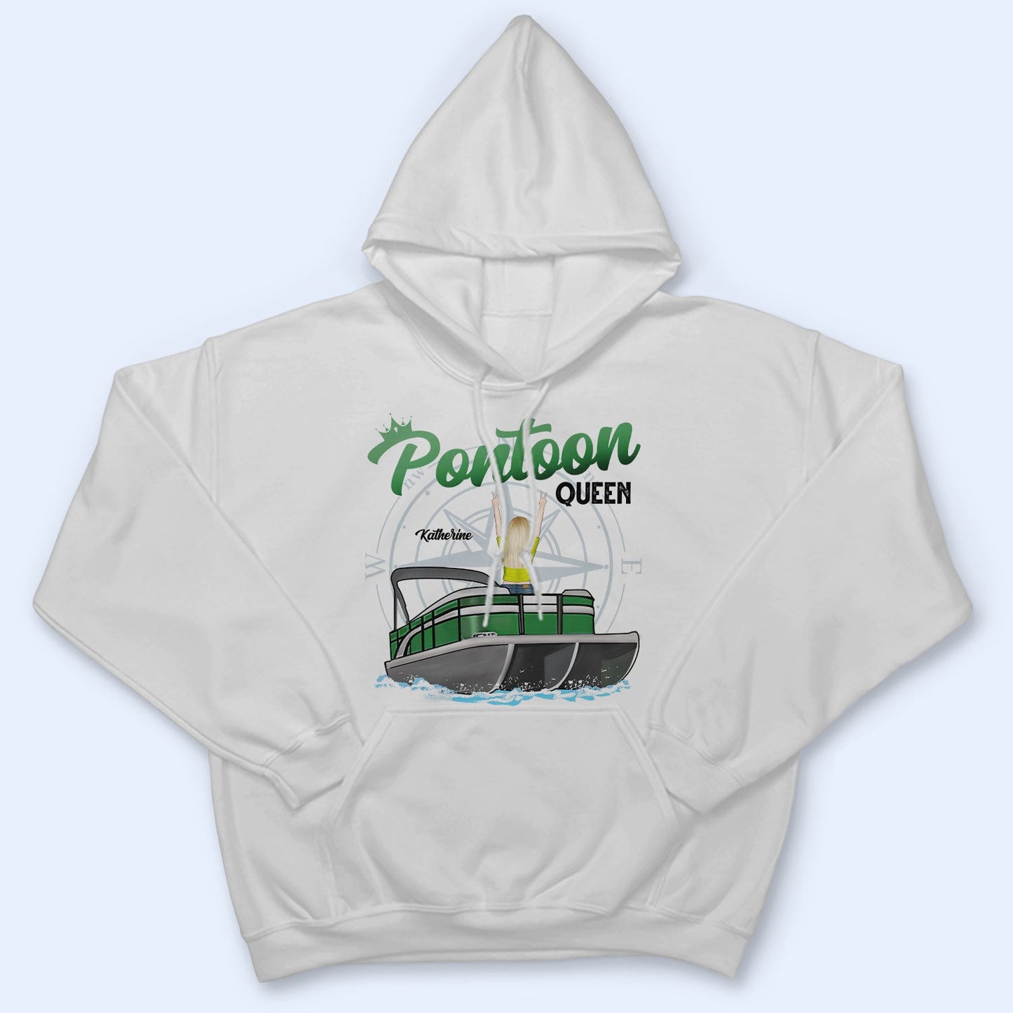 Pontoon Boat Queen - Birthday, Traveling, Cruising Gift For Lake Beach Lovers, Travelers - Personalized Custom T Shirt