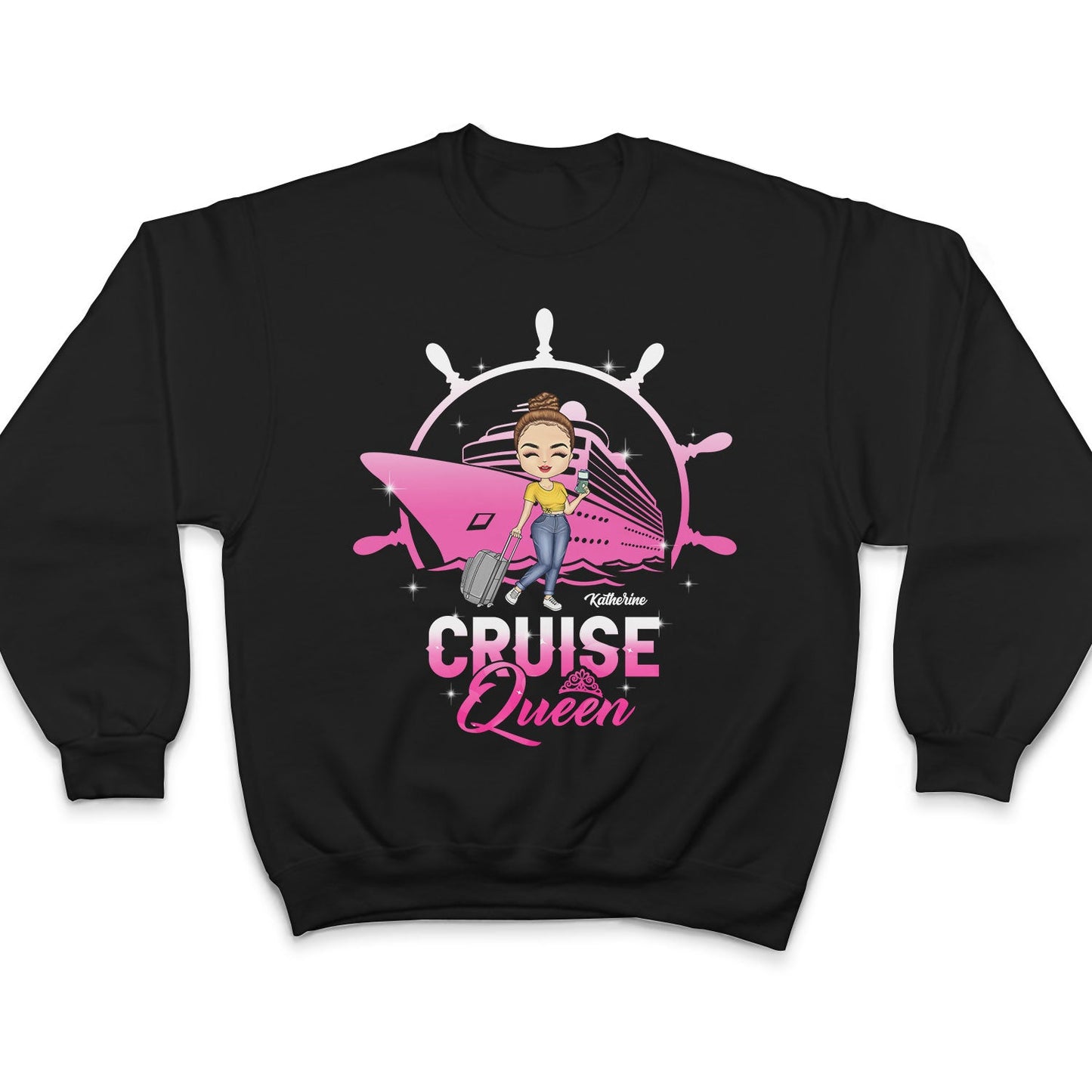 Cruising Queen - Birthday, Traveling, Cruising Gift For Lake Beach Lovers, Travelers - Personalized Custom T Shirt