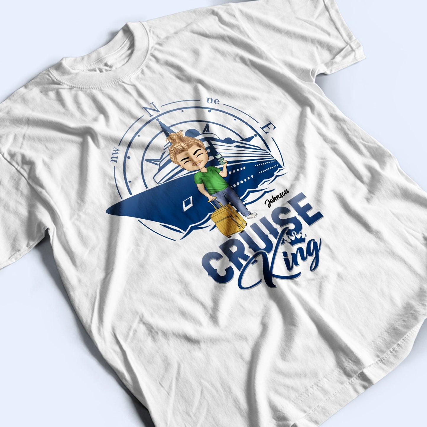 Cruising King - Birthday, Traveling, Cruising Gift For Lake Beach Lovers, Travelers - Personalized Custom T Shirt