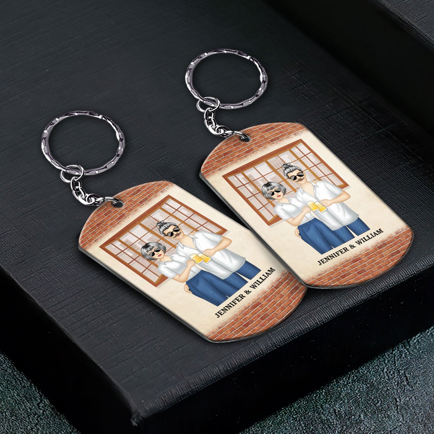 I Can't Wait To Cuddle - Gift For Couples - Personalized Aluminum Keychain