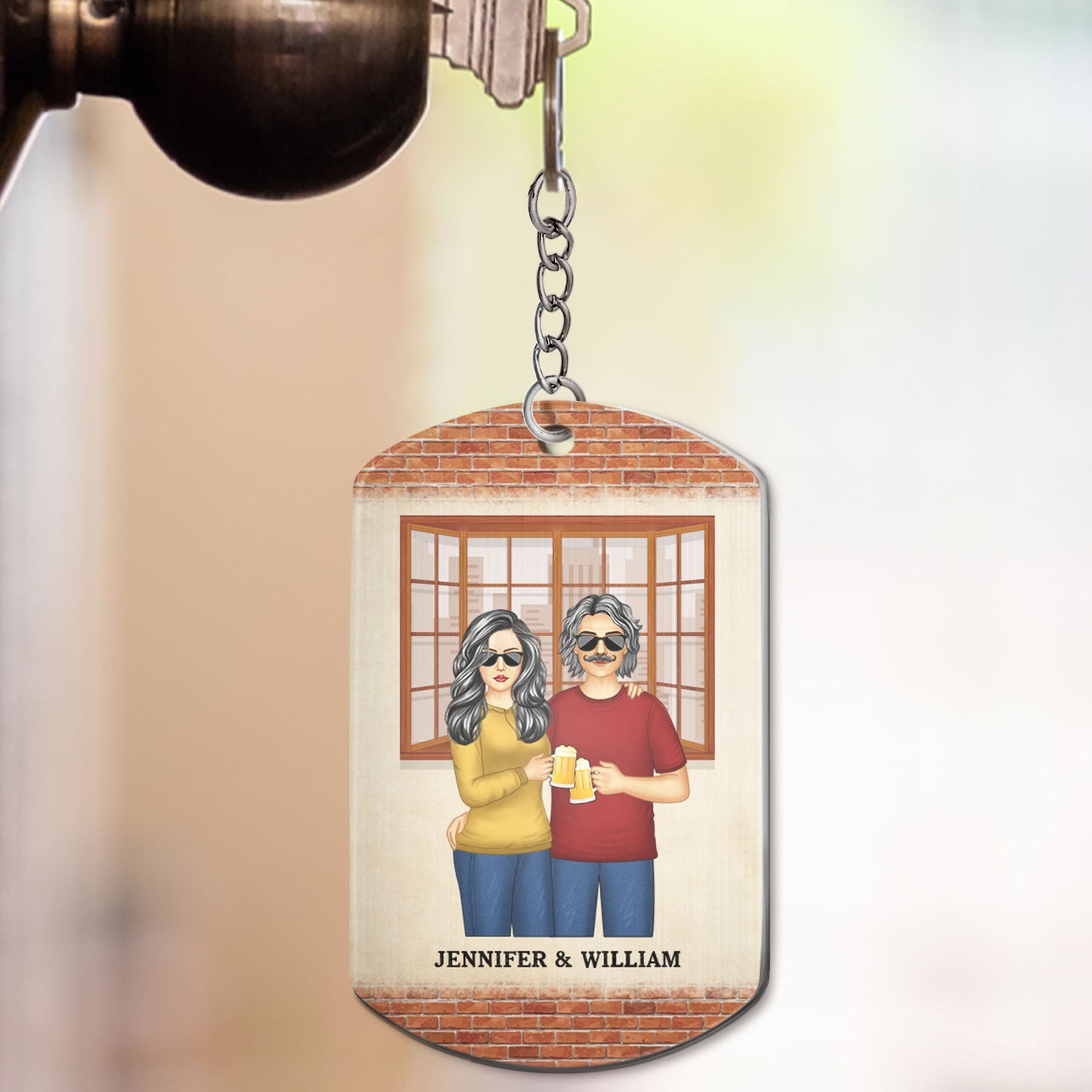 I Can't Wait To Cuddle - Gift For Couples - Personalized Aluminum Keychain
