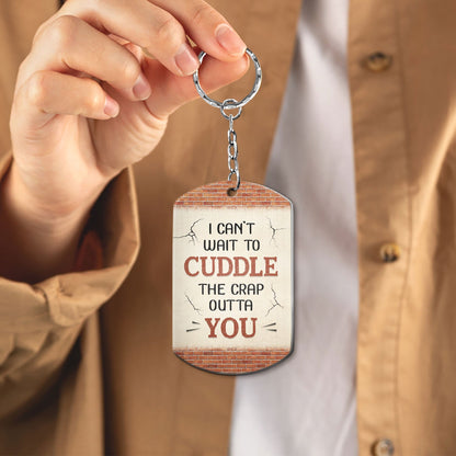 I Can't Wait To Cuddle - Gift For Couples - Personalized Aluminum Keychain