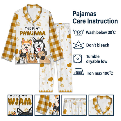 This Is My Pawjamas - Gift For Dog Lovers - Personalized Long Pajamas Set