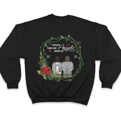 There Are Angel Among Us - Memorial Gift - Personalized T Shirt