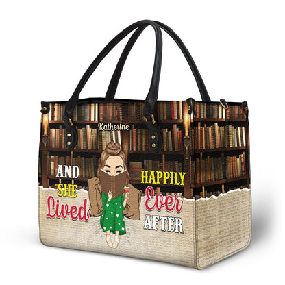 Just A Girl Who Loves Books - Gift For Books Lovers - Personalized Leather Bag