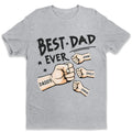 Dad - The Best Dad Ever - Personalized Unisex T-shirt (VT) Shirts & Tops The Next Custom Gift