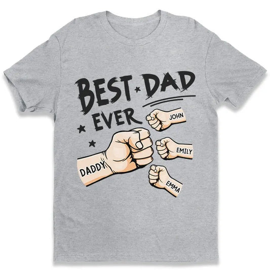 Dad - The Best Dad Ever - Personalized Unisex T-shirt (VT) Shirts & Tops The Next Custom Gift