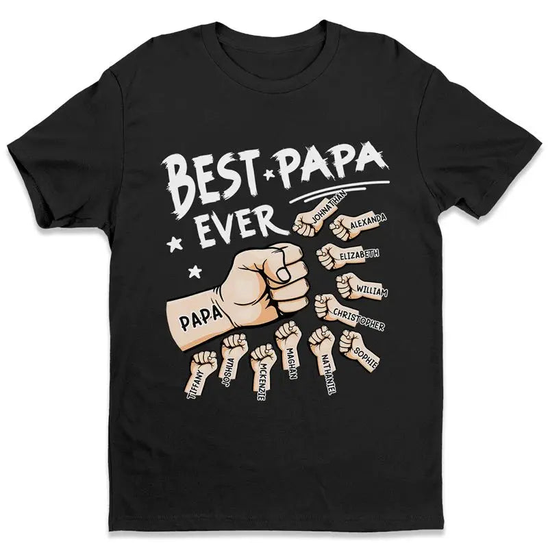 Dad - The Best Dad Ever - Personalized Unisex T-shirt (VT) Shirts & Tops The Next Custom Gift