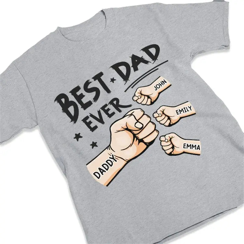 Dad - The Best Dad Ever - Personalized Unisex T-shirt (VT) Shirts & Tops The Next Custom Gift