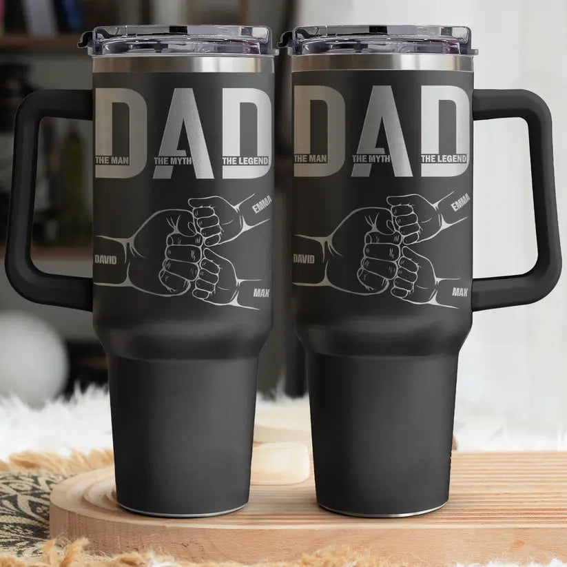 Dad The Man The Myth The Legend - Personalized 40oz Tumbler 40oz Tumbler The Next Custom Gift