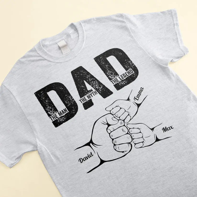 Dad The Man The Myth The Legend - Personalized Shirt Shirts & Tops The Next Custom Gift