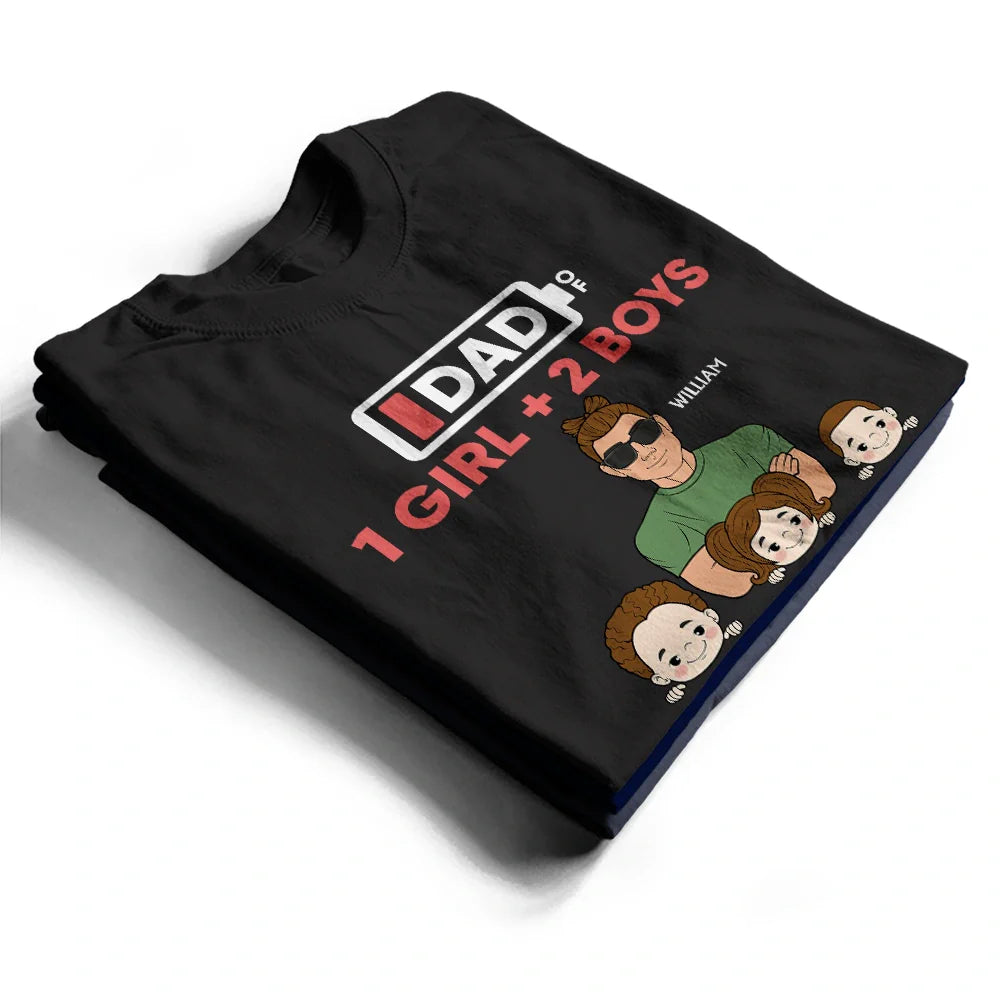 Dad Of Twins - Personalized T Shirt