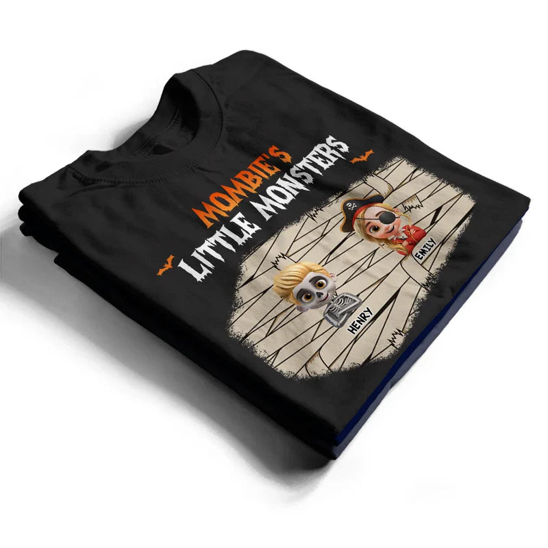 Dadcula Momster Ghoulma Of Little Monsters - Personalized T Shirt