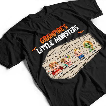 Dadcula Momster Ghoulma Of Little Monsters - Personalized T Shirt