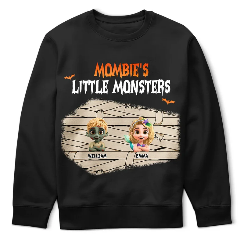 Dadcula Momster Ghoulma Of Little Monsters - Personalized T Shirt