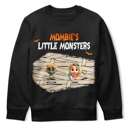 Dadcula Momster Ghoulma Of Little Monsters - Personalized T Shirt