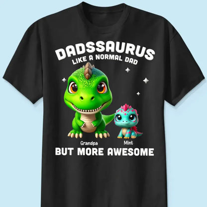 Daddysaurus Grandpasaurus Dinosaurs - Personalized T-Shirt Shirts & Tops The Next Custom Gift