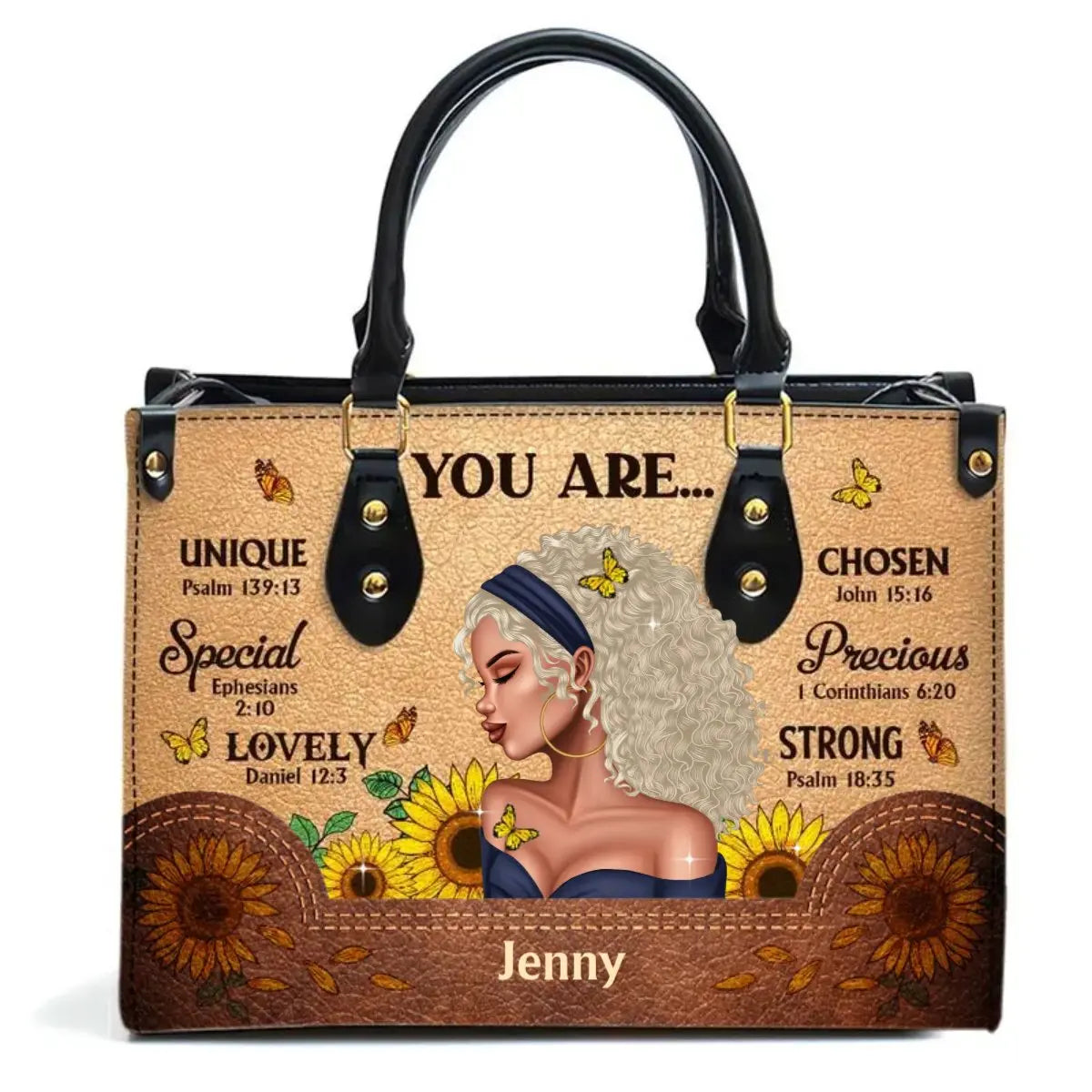 Daughter - You Are Affirmation - Personalized Leather Bag (VT) Leather Handbag The Next Custom Gift