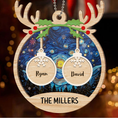 Family Charm - Personalized Custom Suncatcher Ornament