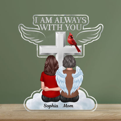 Always With You Family Memorial Keepsake Personalized Acrylic Block Plaque