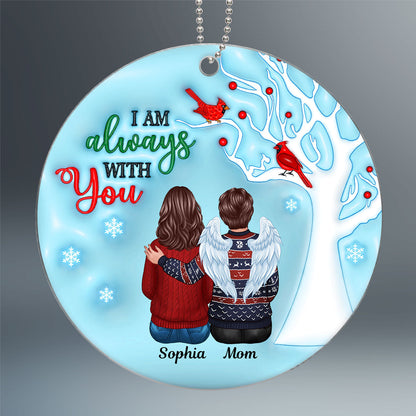 Always With You Berry Tree 3D Inflated Family Memorial Keepsake Personalized Acrylic Ornament