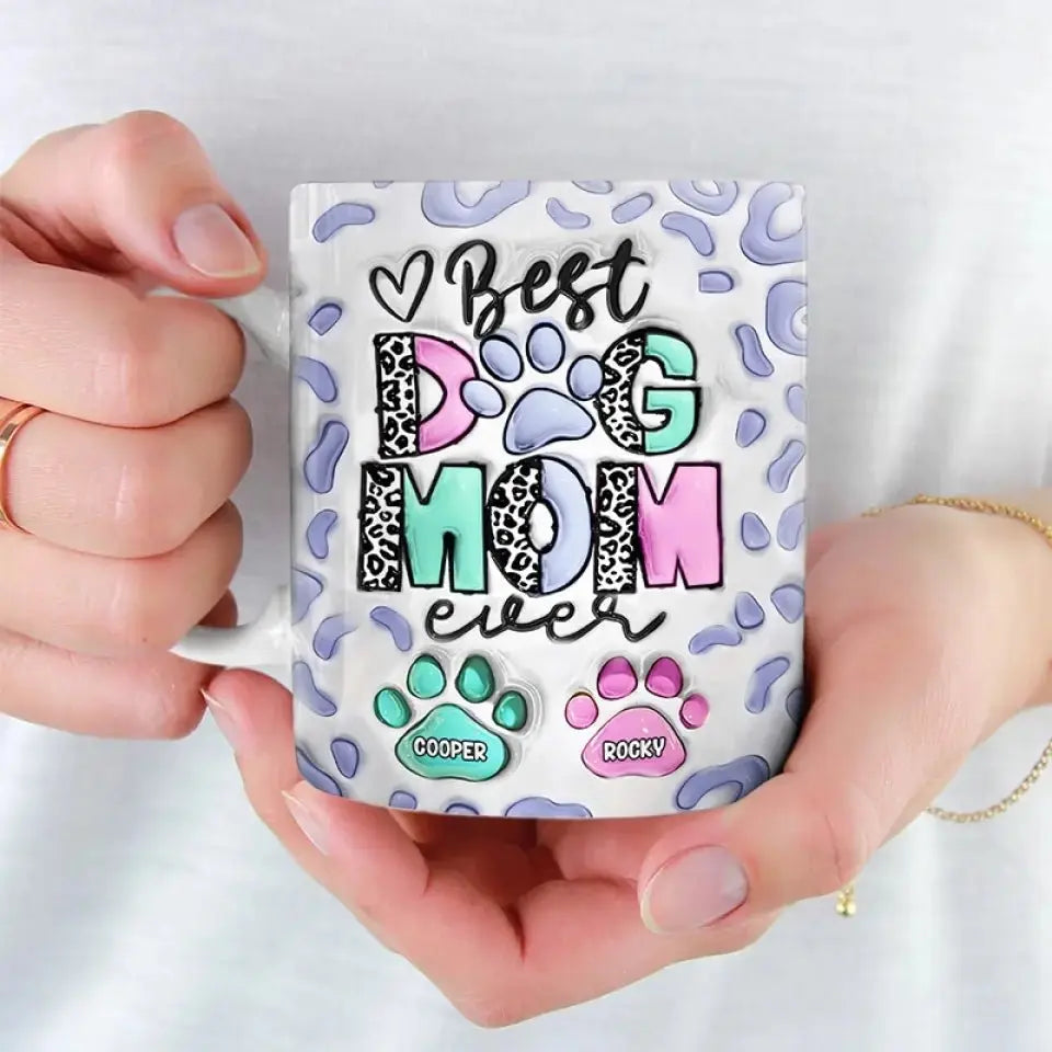 Dog Lover - Best Dog Mom - Personalized Mug(NV) mug The Next Custom Gift