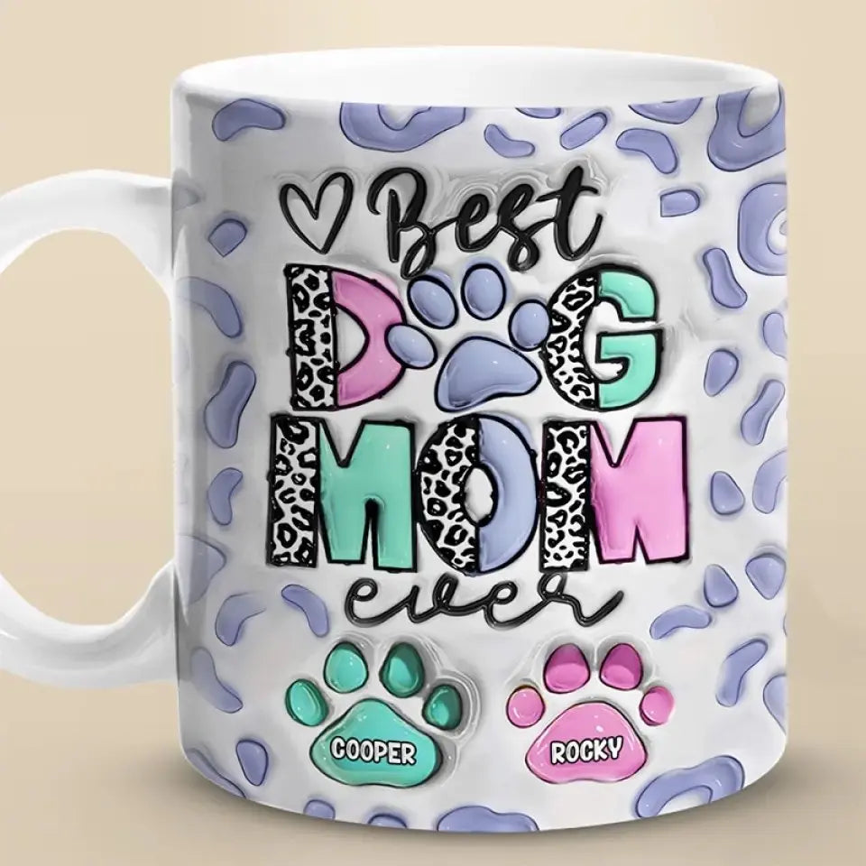 Dog Lover - Best Dog Mom - Personalized Mug(NV) mug The Next Custom Gift