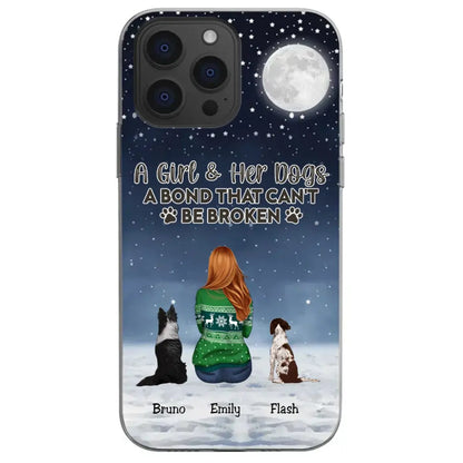 Dog Lovers - A Girl & Her Dog A Bond That Can't Be Broken - Personalized Phone Case Phone Case The Next Custom Gift