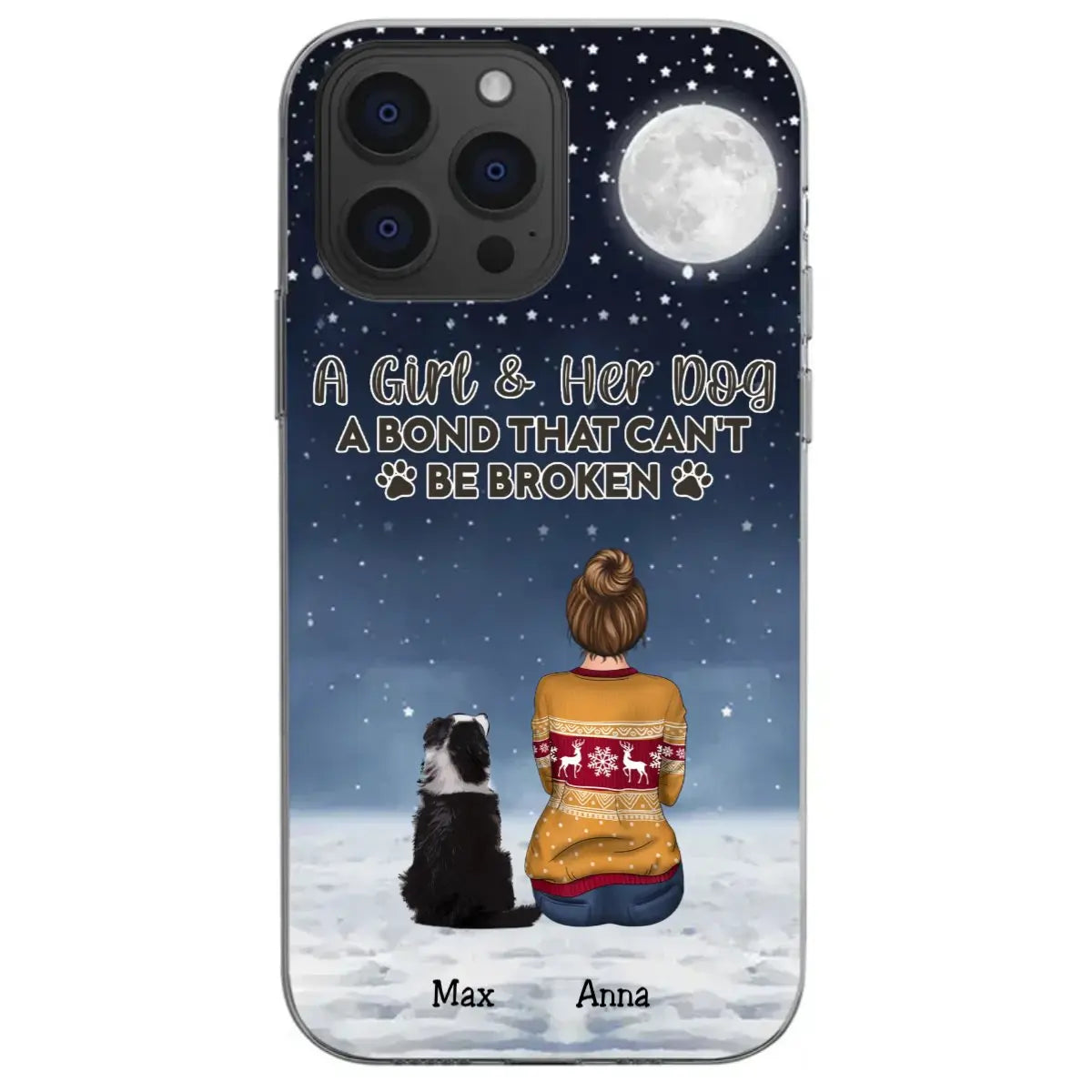 Dog Lovers - A Girl & Her Dog A Bond That Can't Be Broken - Personalized Phone Case Phone Case The Next Custom Gift