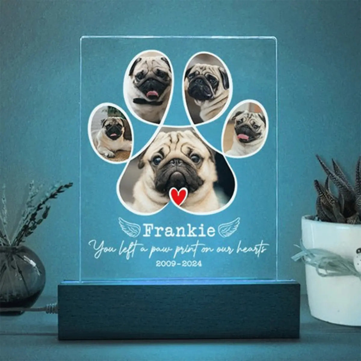 Dog Lovers - Custom Dog Photo Memorial - Personalized Acrylic Plaque Acrylic Plaque The Next Custom Gift