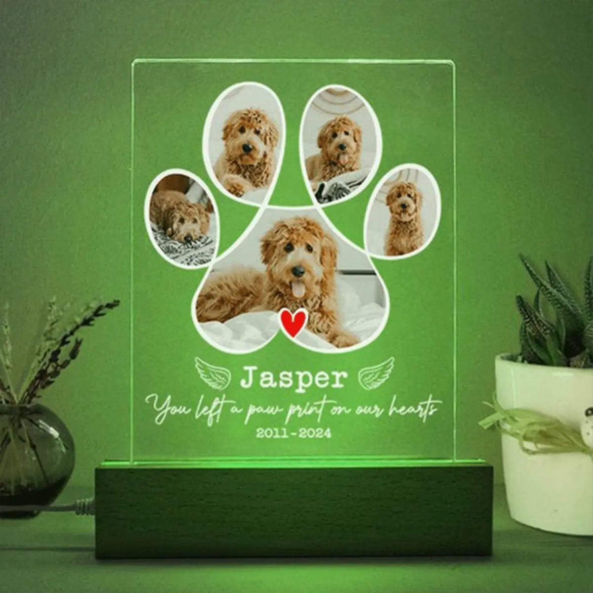 Dog Lovers - Custom Dog Photo Memorial - Personalized Acrylic Plaque Acrylic Plaque The Next Custom Gift