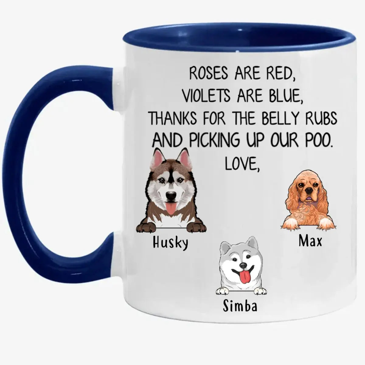 Dog Lovers - Custom Gift for Dog Lovers - Personalized Mug accent mug The Next Custom Gift