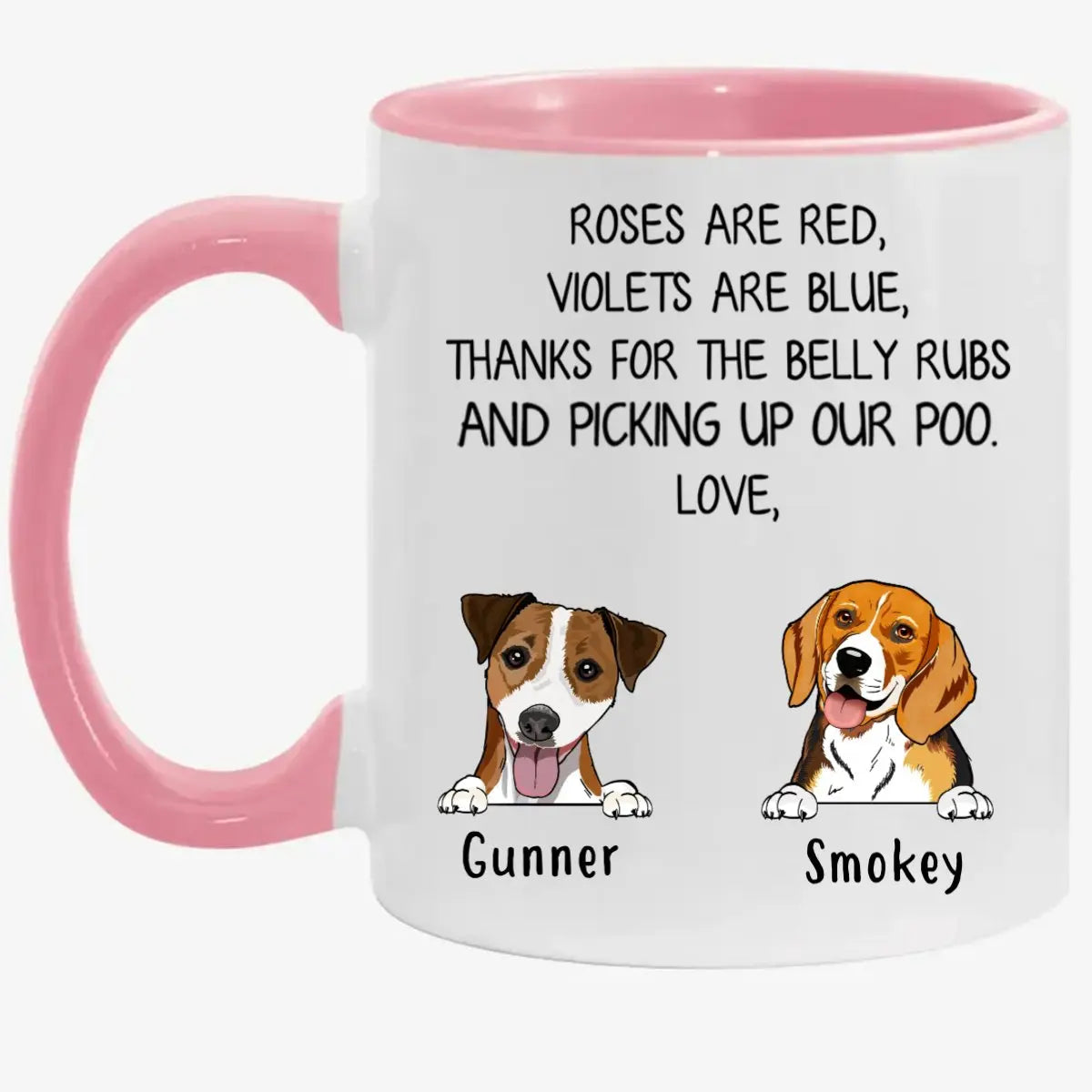 Dog Lovers - Custom Gift for Dog Lovers - Personalized Mug accent mug The Next Custom Gift