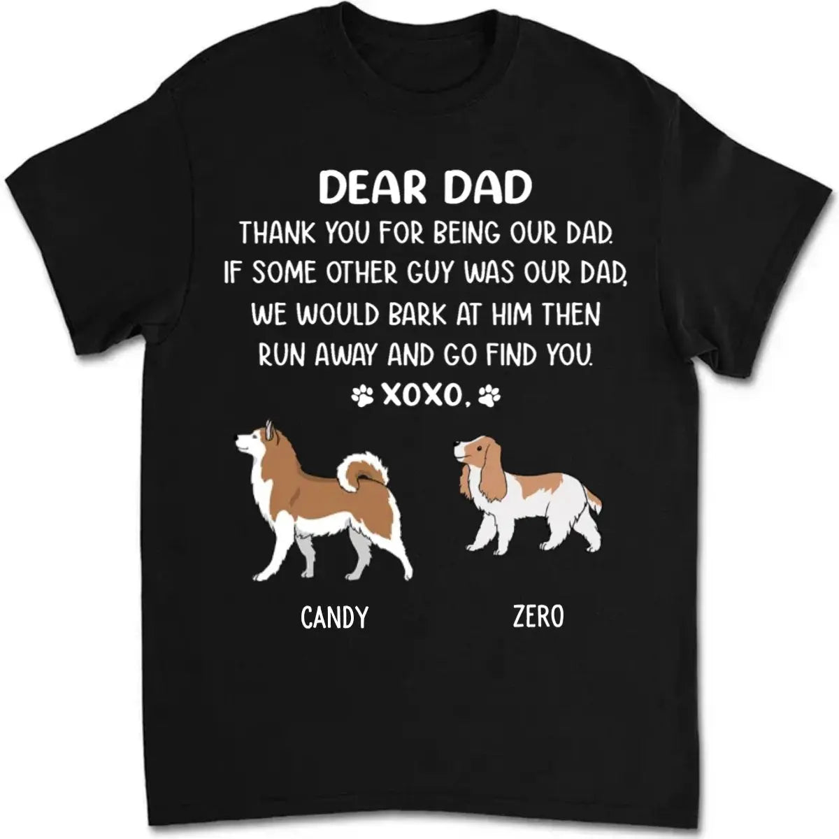 Dog Lovers - Dear Mom Thank You For Being My Mom - Personalized T-Shirt Shirts & Tops The Next Custom Gift