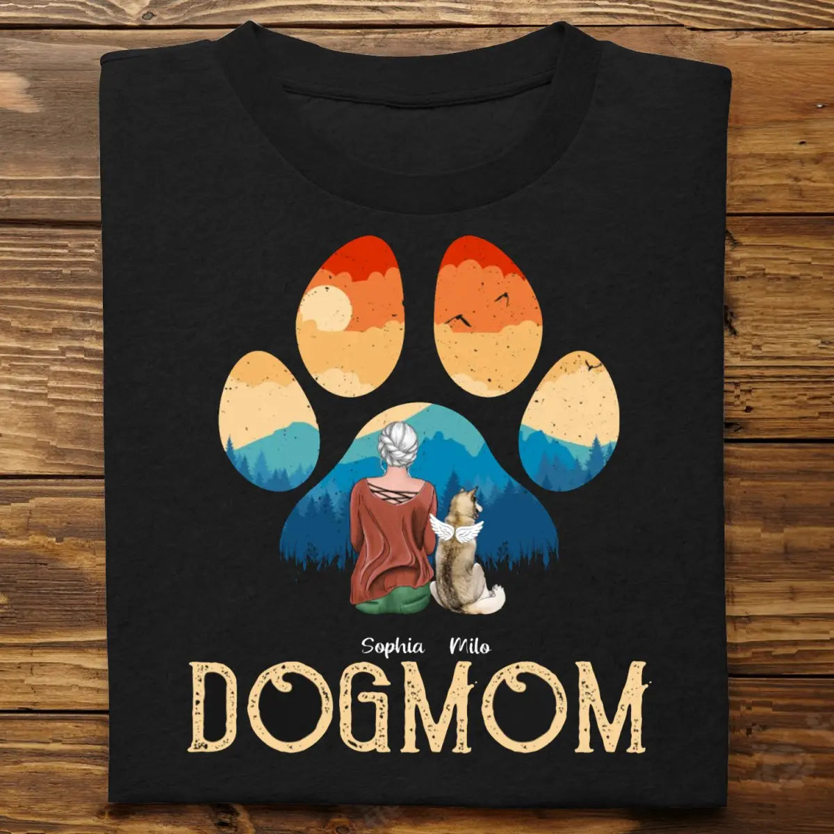 Dog Lovers - DogMom (2024) - Personalized Unisex T-shirt T-shirt The Next Custom Gift